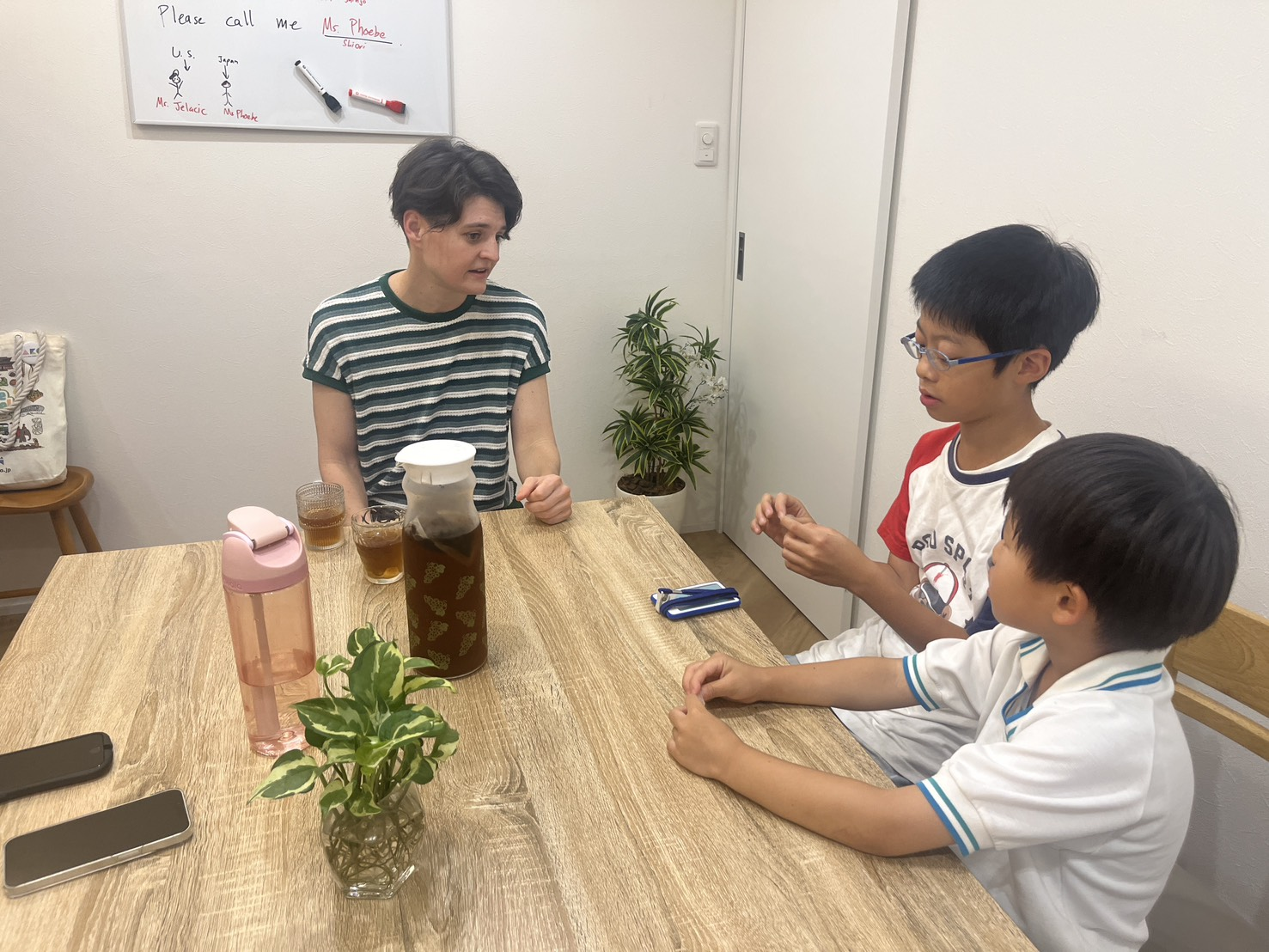 Small-group English class