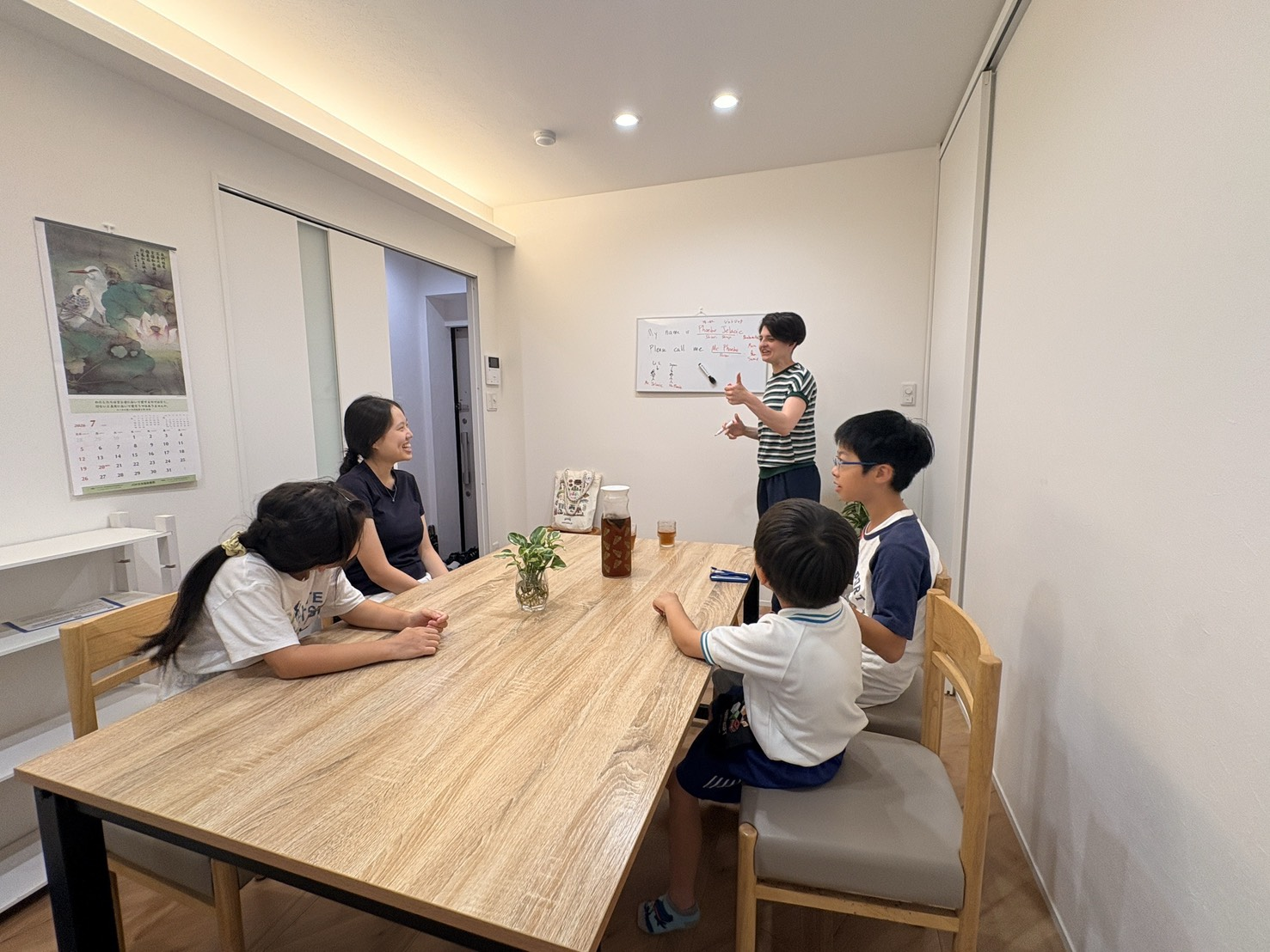 Small-group English class